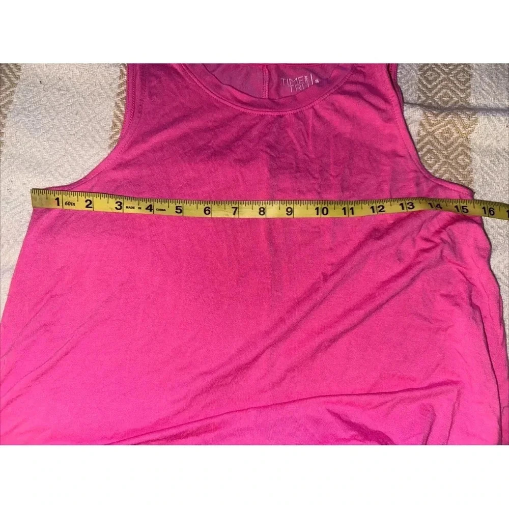 NEW Time and Tru Women's Pink Sleeveless Knit Dress Size S (4-6) - Picture 7 of 8